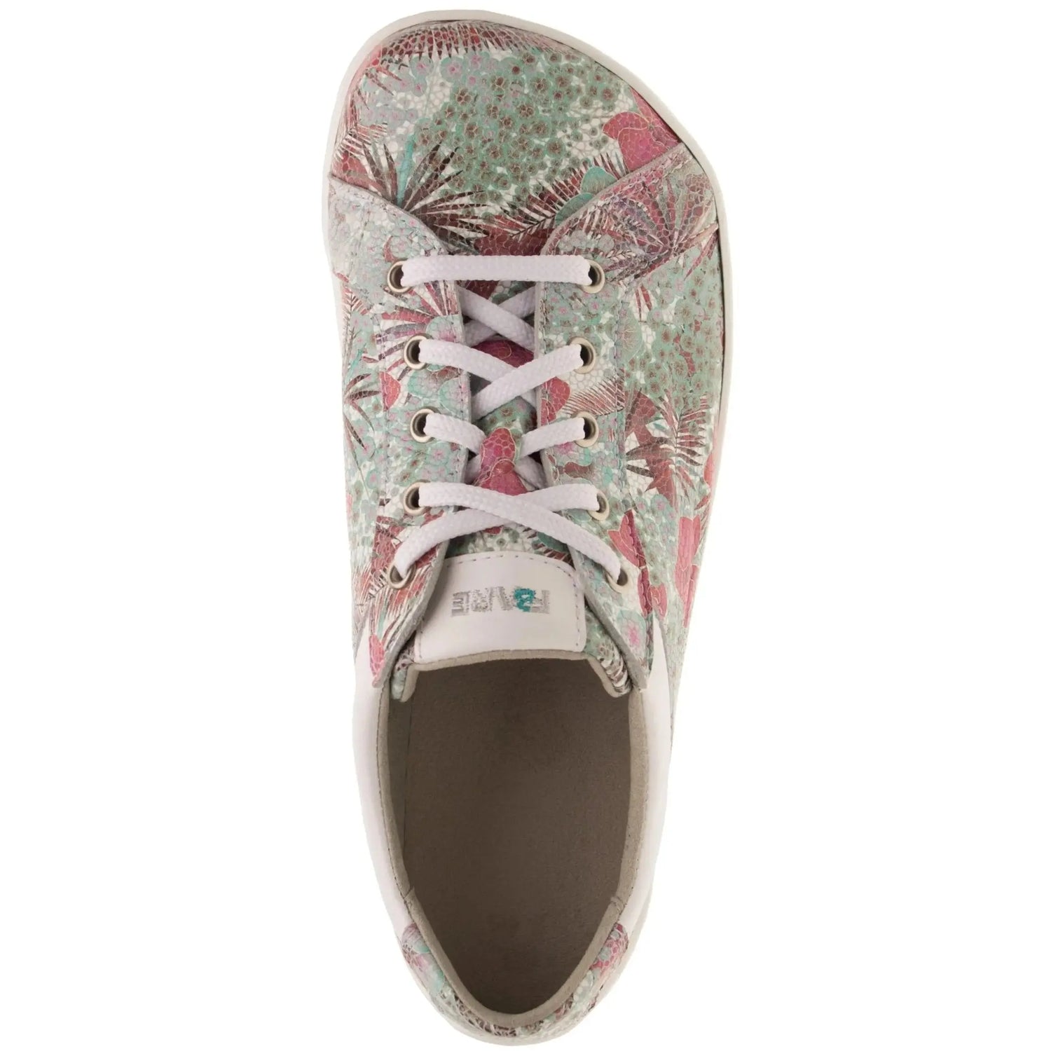 Fare Bare - B5712131 Elegant Azura Flower Verde - Deportivas barefoot de piel