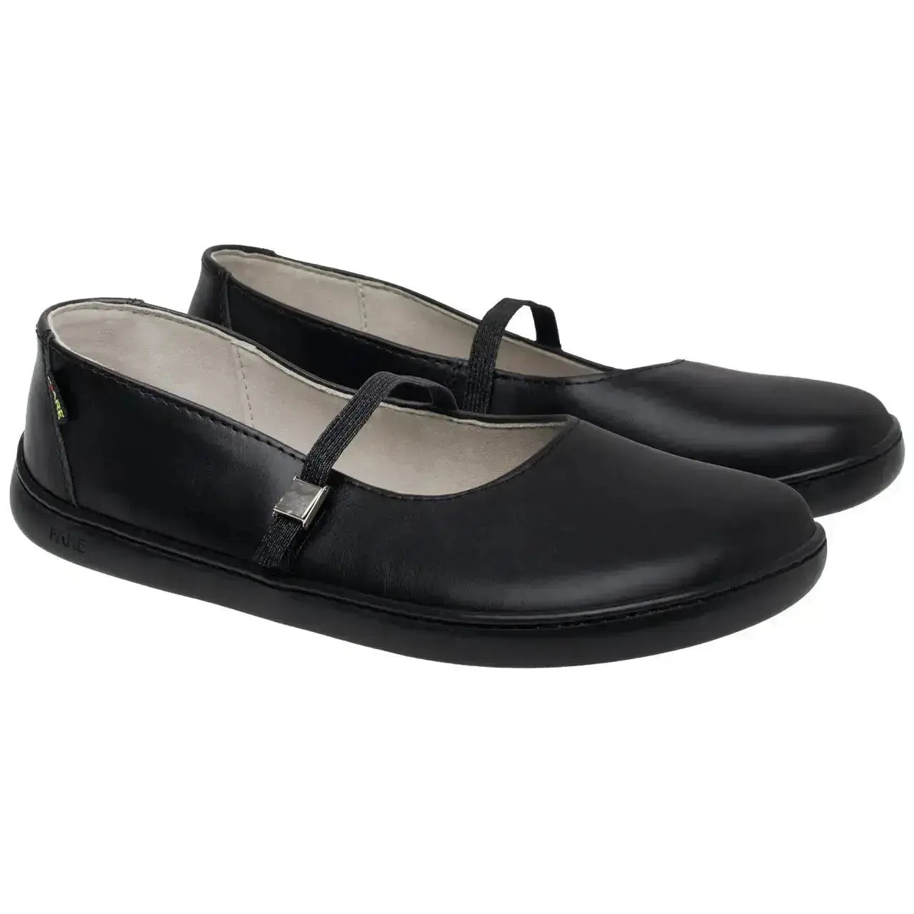 Fare Bare Ballerinas Buckle Black - Bailarinas barefoot de cuero