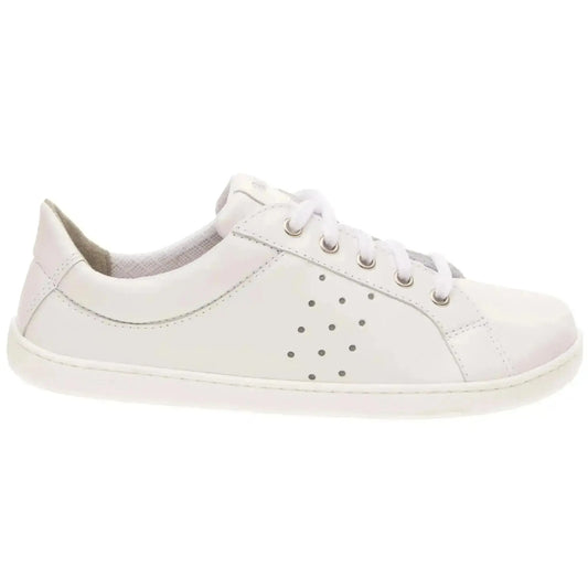 Fare Bare - Elegant Tiana White - Deportivas barefoot de piel