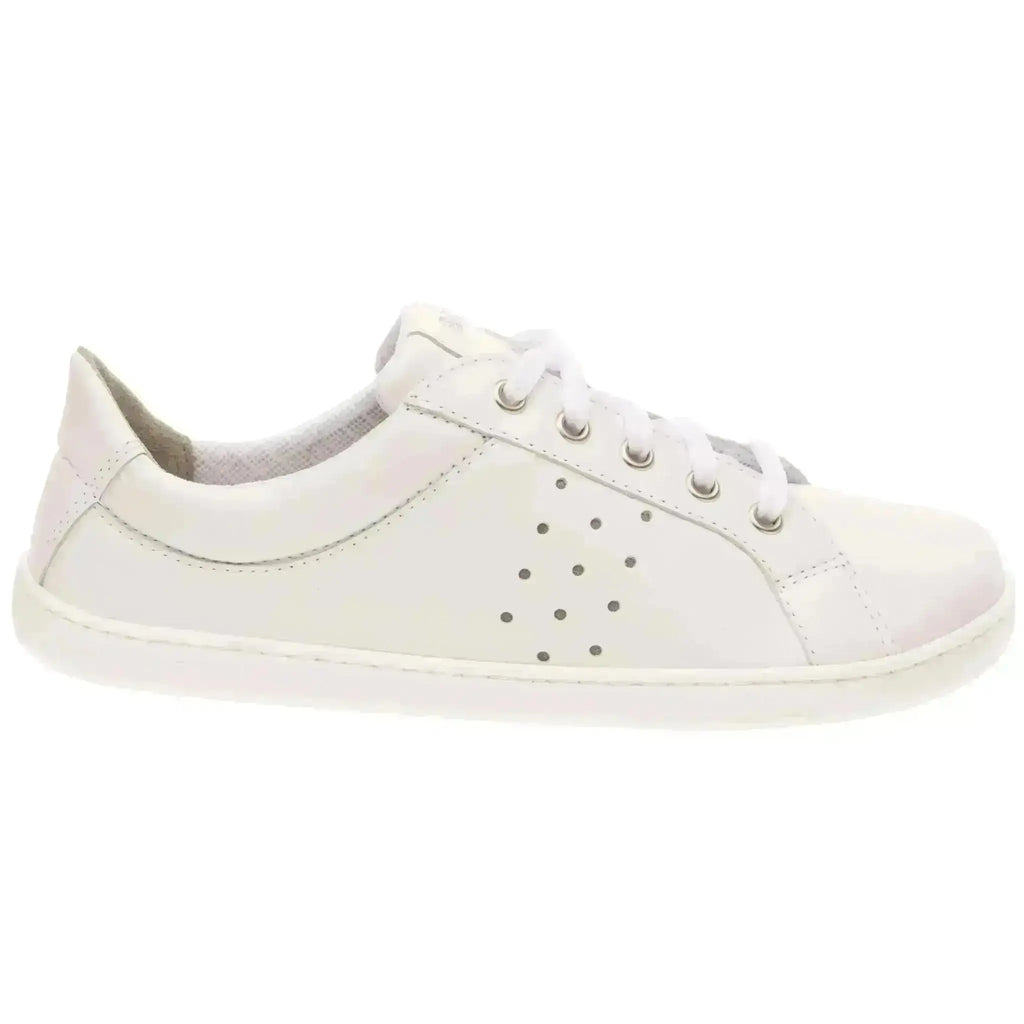 Fare Bare - Elegant Tiana White - Zapatillas barefoot de piel para mujer blancas
