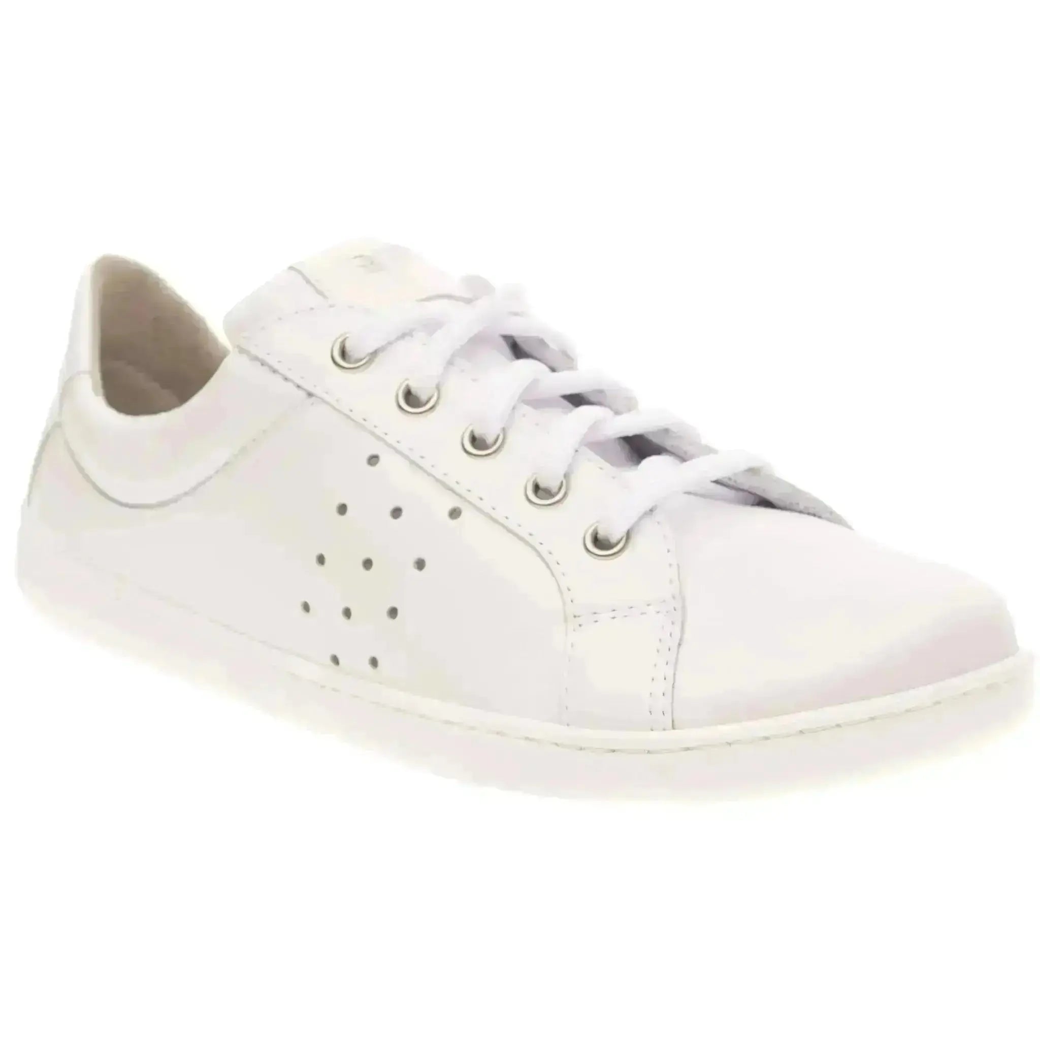 Fare Bare - Tiana Blanche Élégante - Chaussures barefoot en cuir