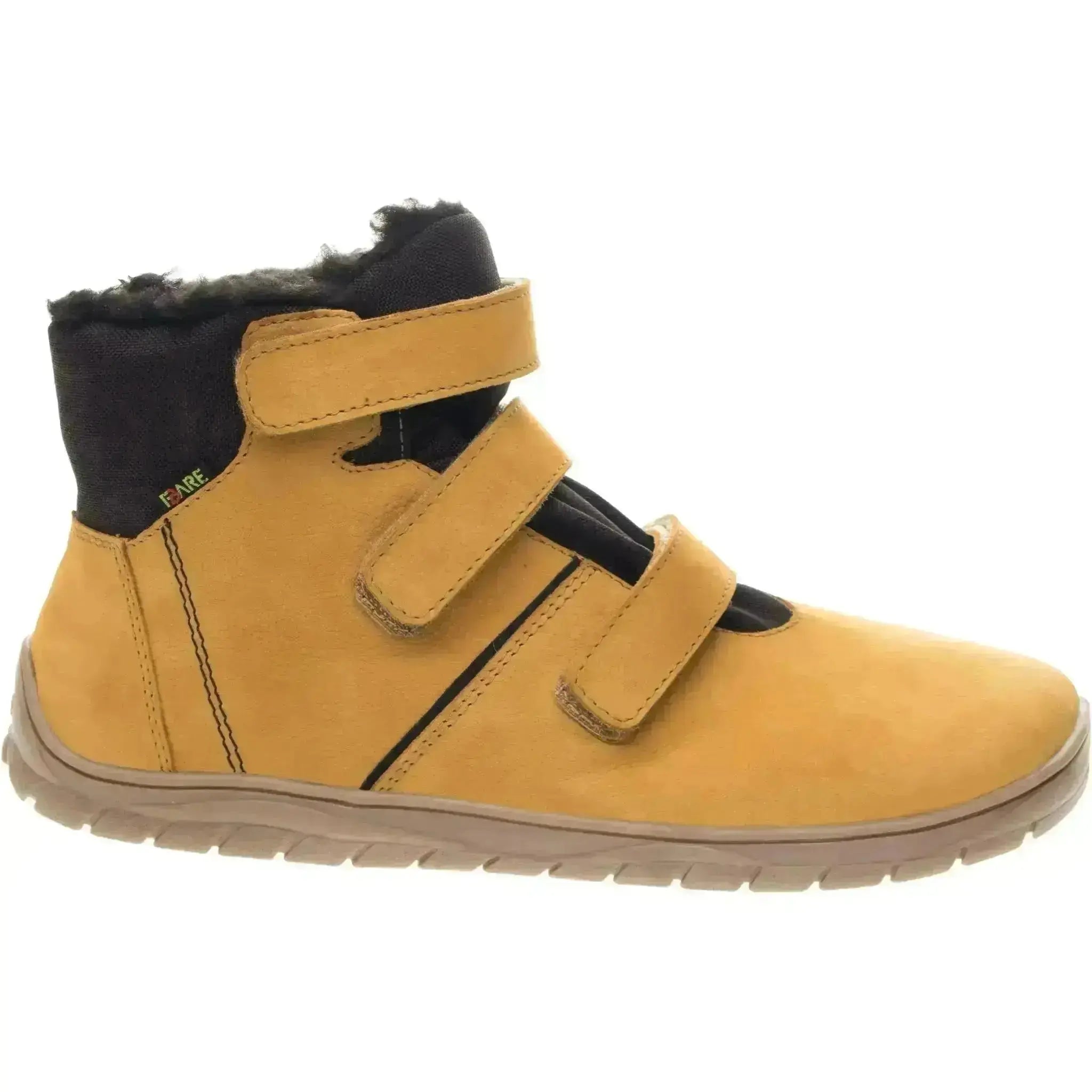 Fare Bare - Fjordky Hiver Imperméable Ocre - Bottines barefoot imperméables d'hiver