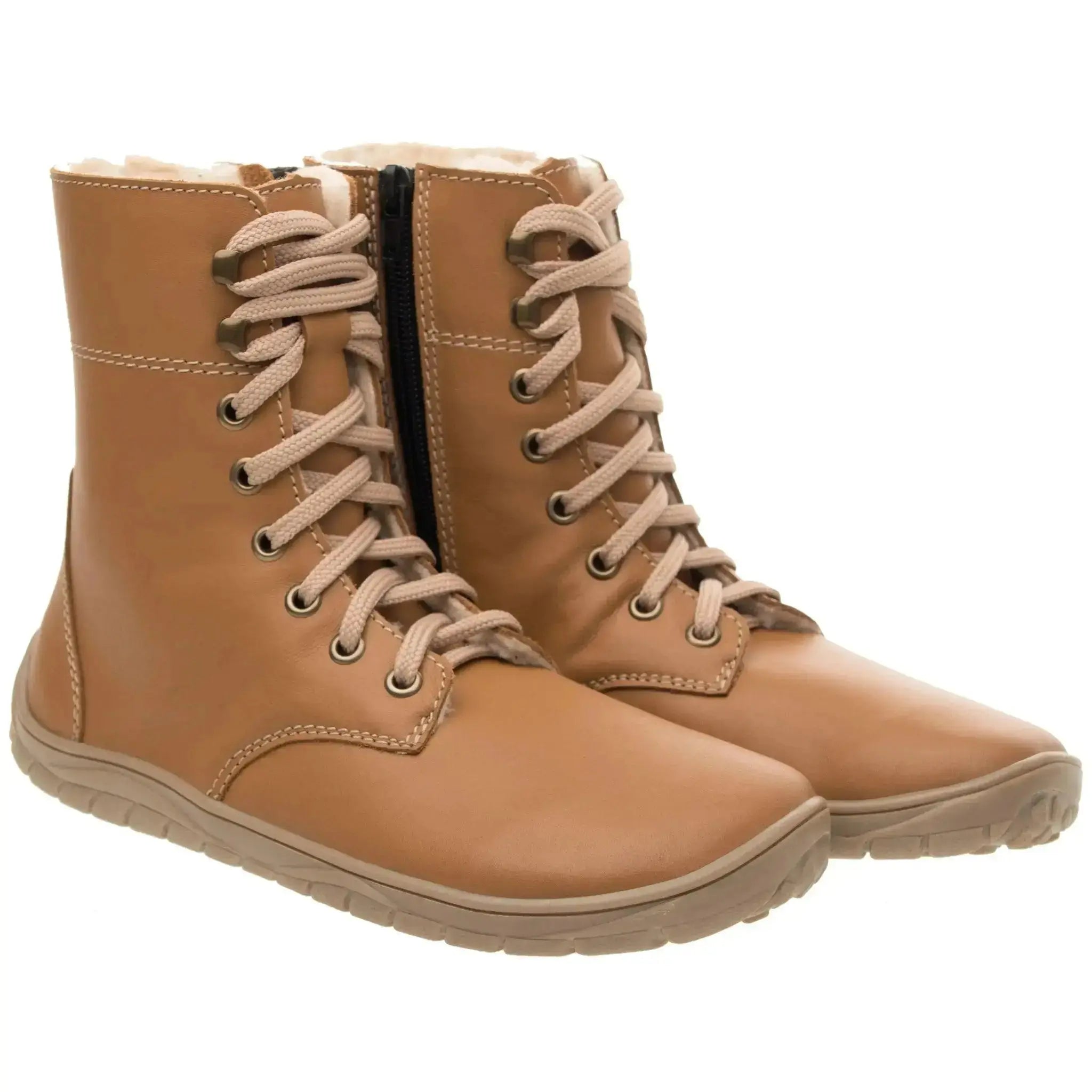 Fare Bare - Bottes d'hiver Freya Marron - bottes barefoot chaudes d'hiver