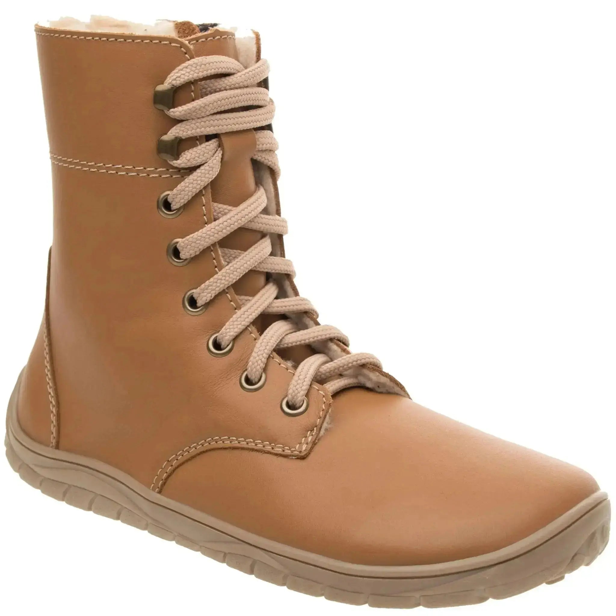 Fare Bare - Bottes d'hiver Freya Marron - bottes barefoot chaudes d'hiver