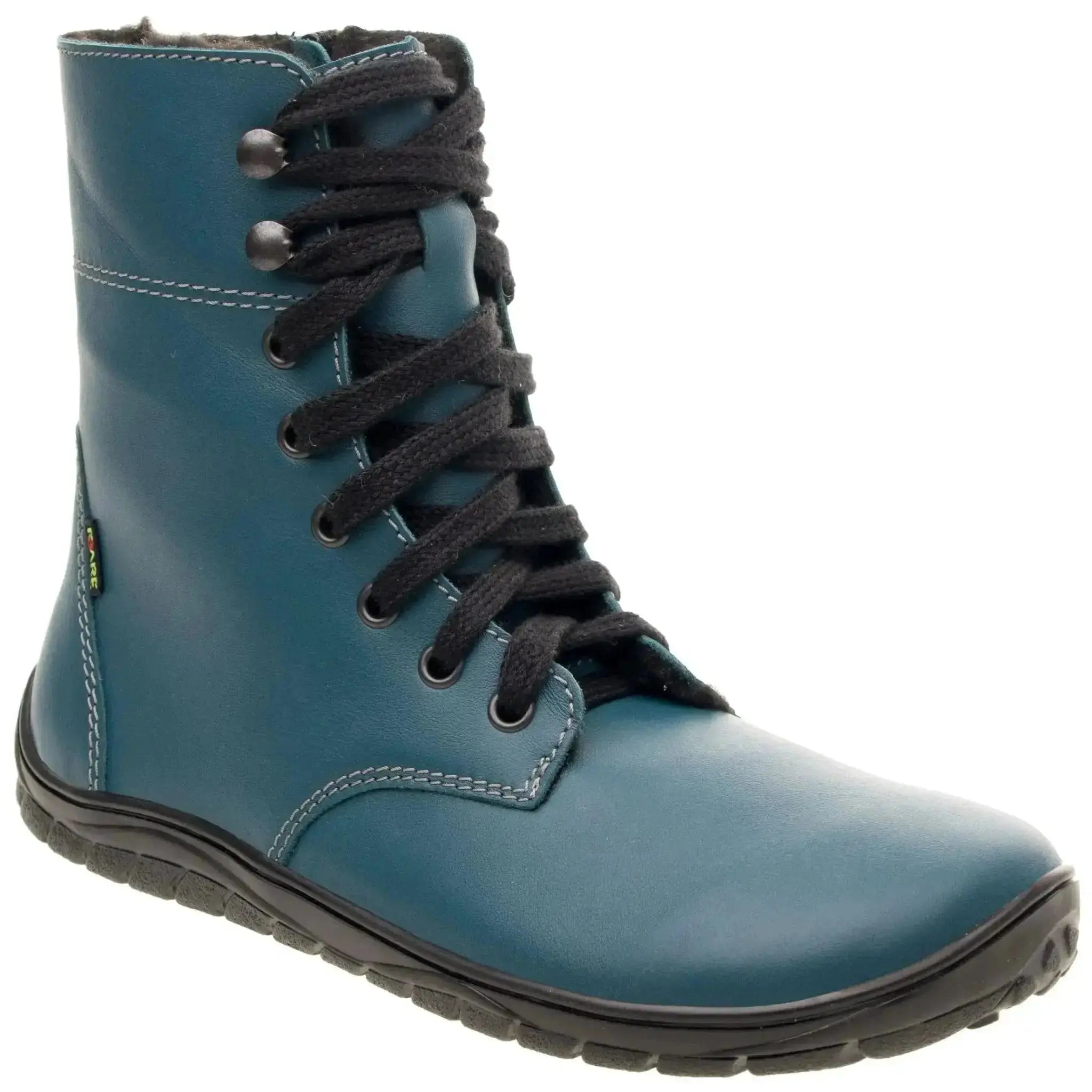 Fare Bare - Freya Winter Shoes Petrol - bottes barefoot chaudes d'hiver