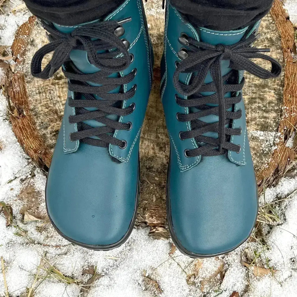 Fare Bare - Freya Winter Shoes Petrol - botas barefoot de invierno calientes unisex