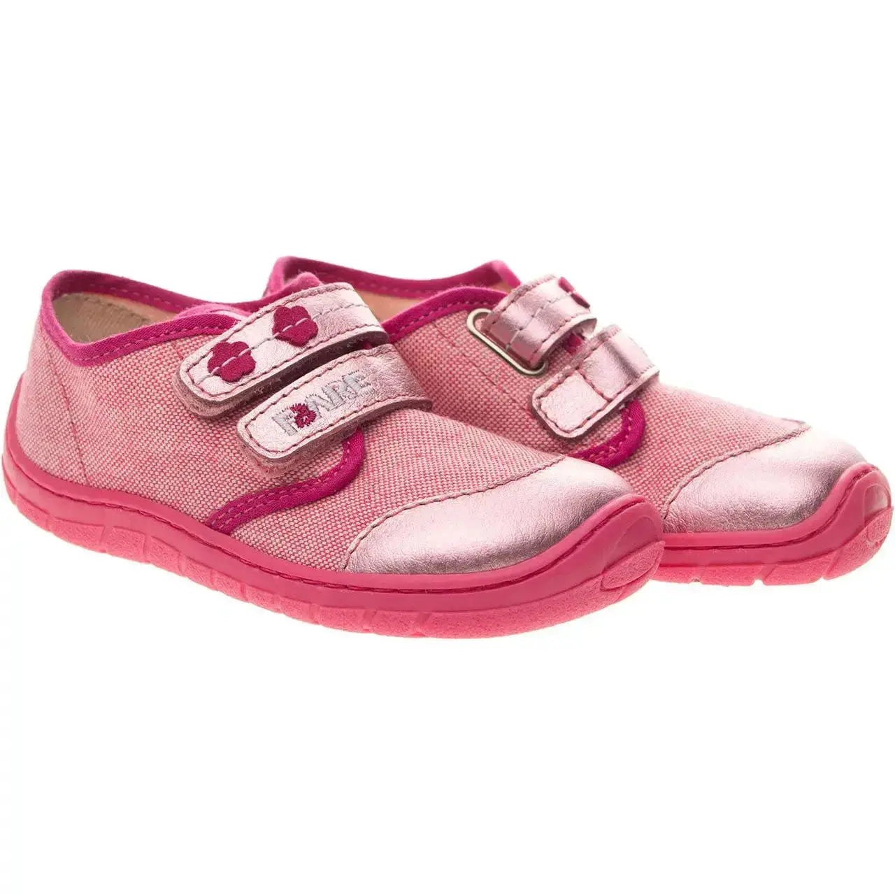Fare Bare Kids - Serie A Rose - Chaussures barefoot en toile