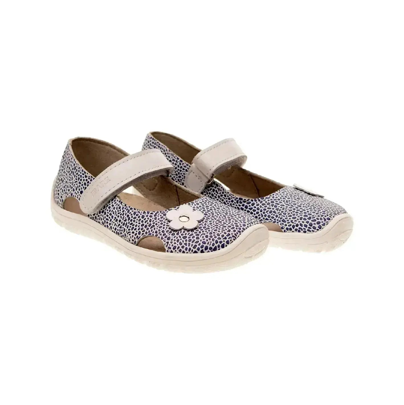 Fare Bare Kids - Ballerine Argent Bleu - Chaussures pieds nus enfant