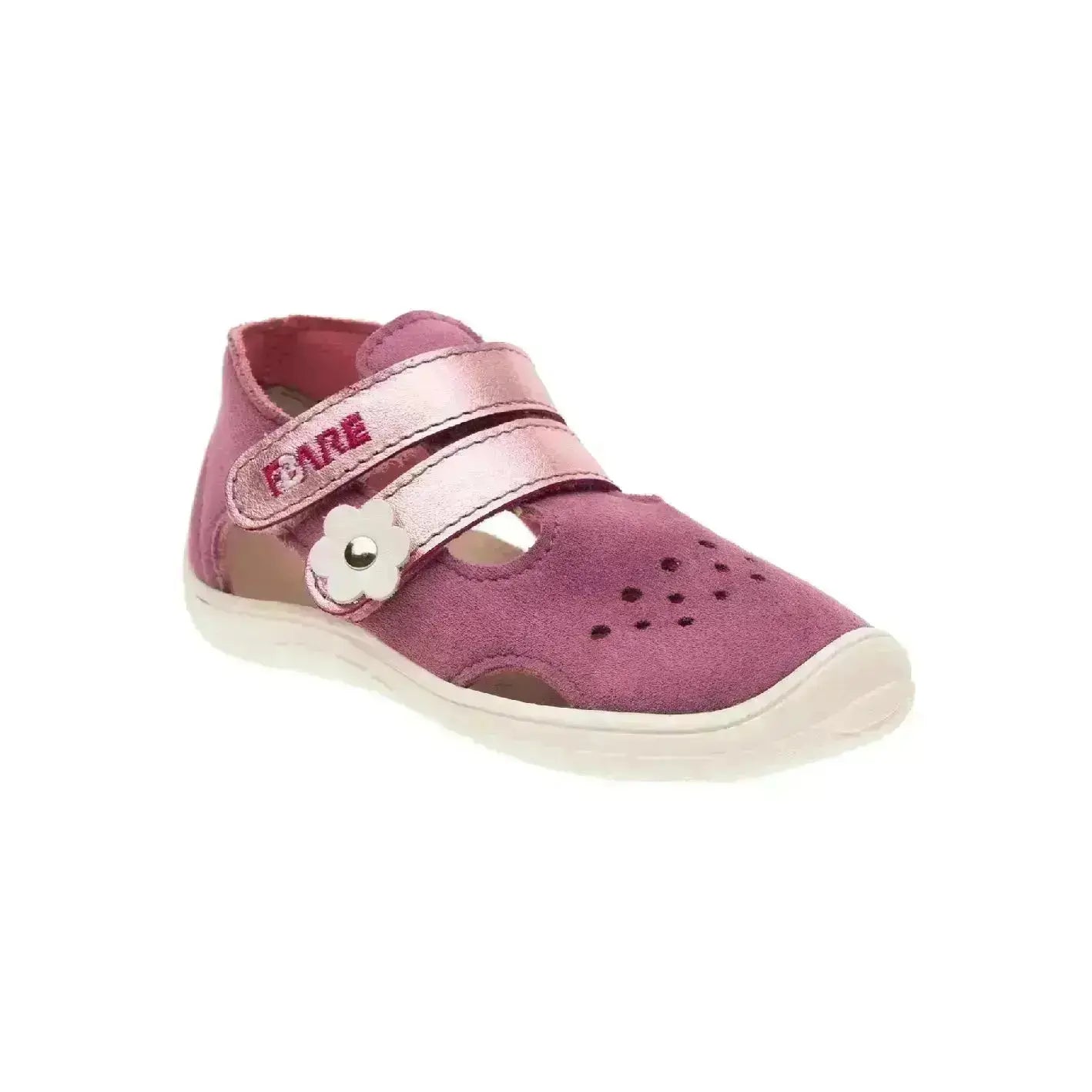 Fare Bare Kids - Chaussures d'été rose B5464491 - Sandales de sport en toile barefoot