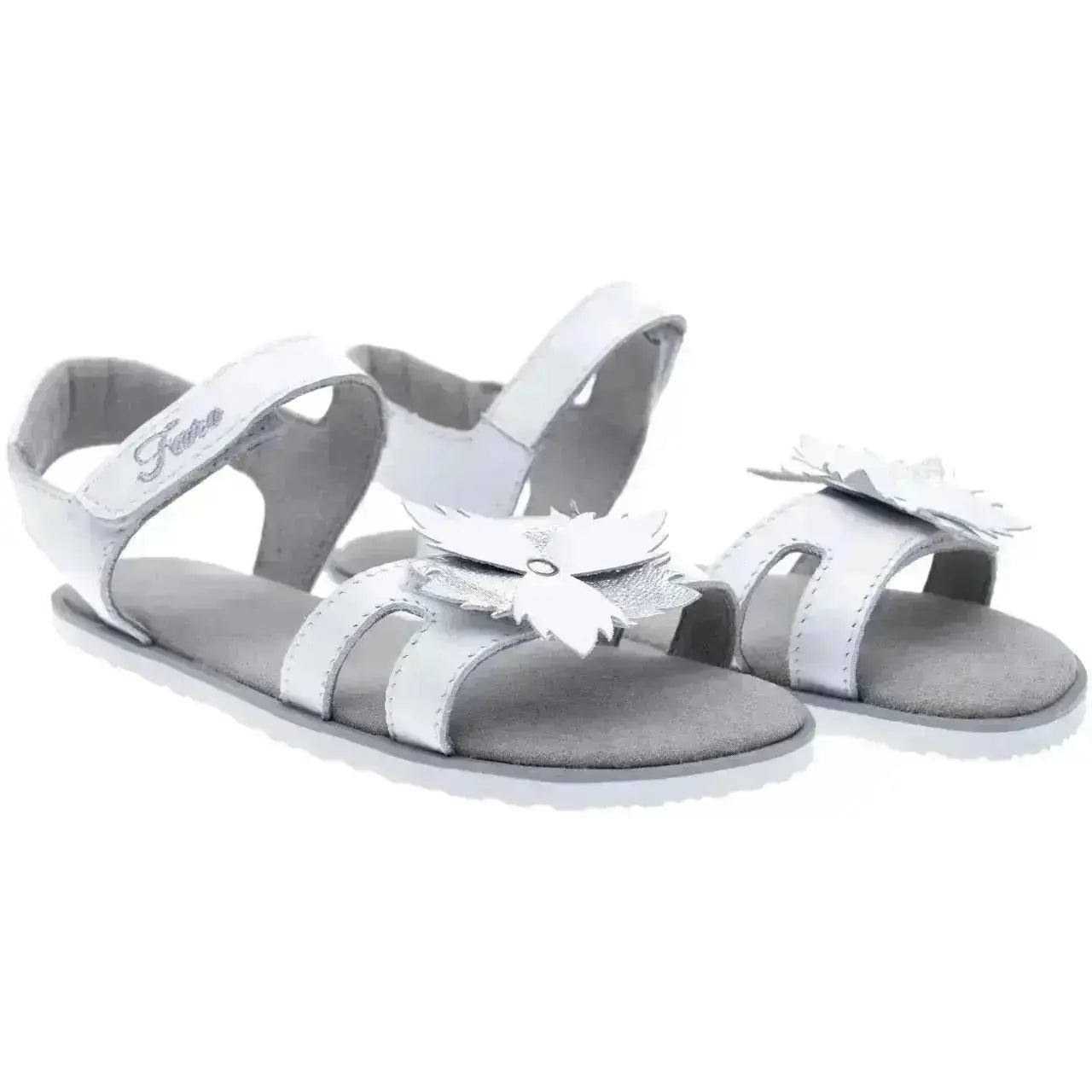 Fare Bare Kids - Chaussures barefoot blanches - Sandales barefoot