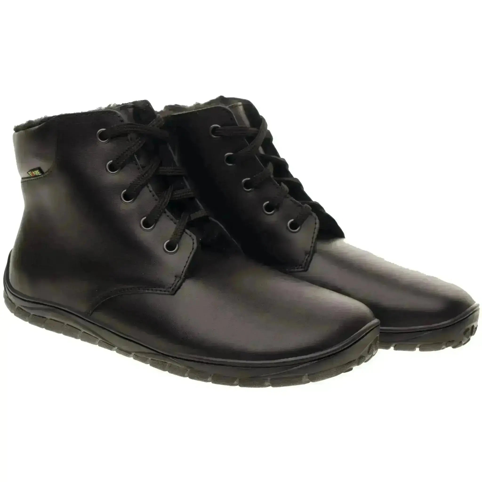 Fare Bare - Nivella Hiver Noir - Bottine barefoot avec doublure hivernale