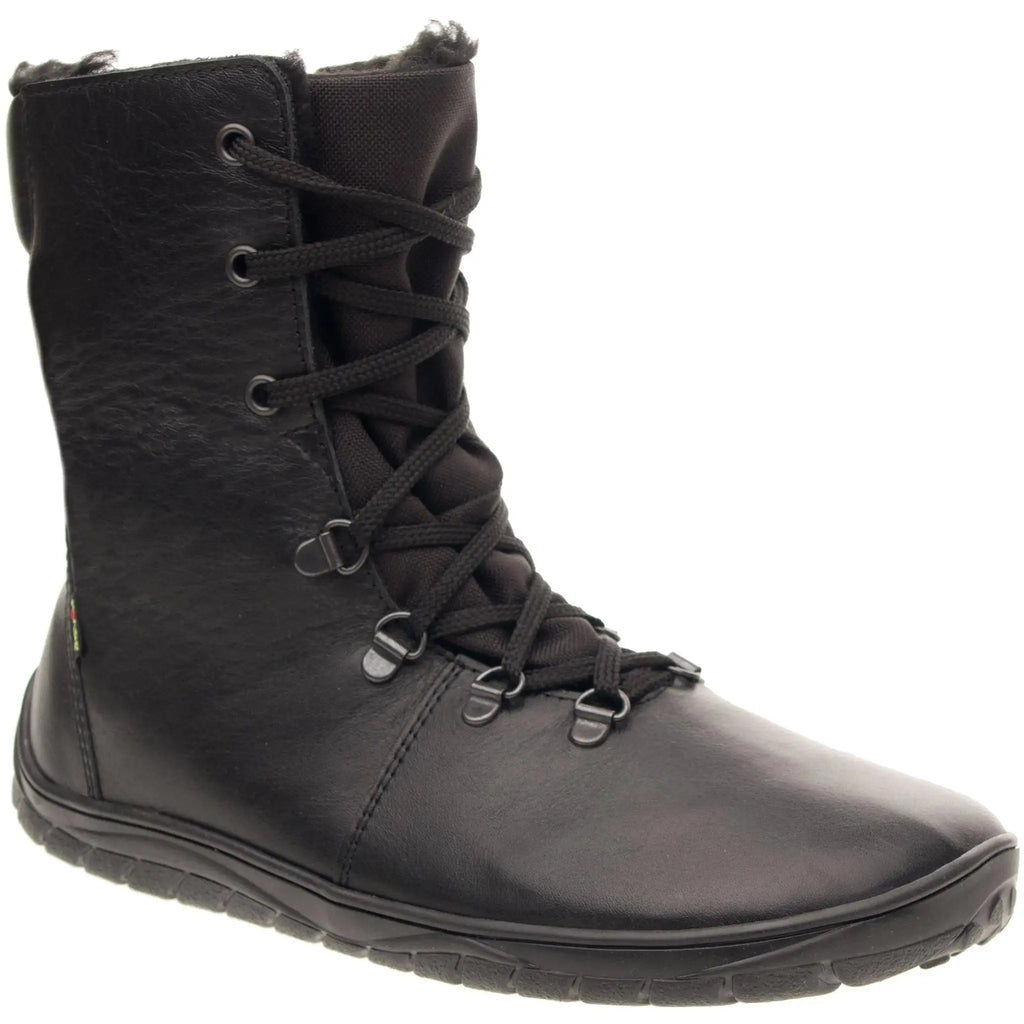 Fare Bare - Norry Winter Black - Botines barefoot impermeables calientes unisex
