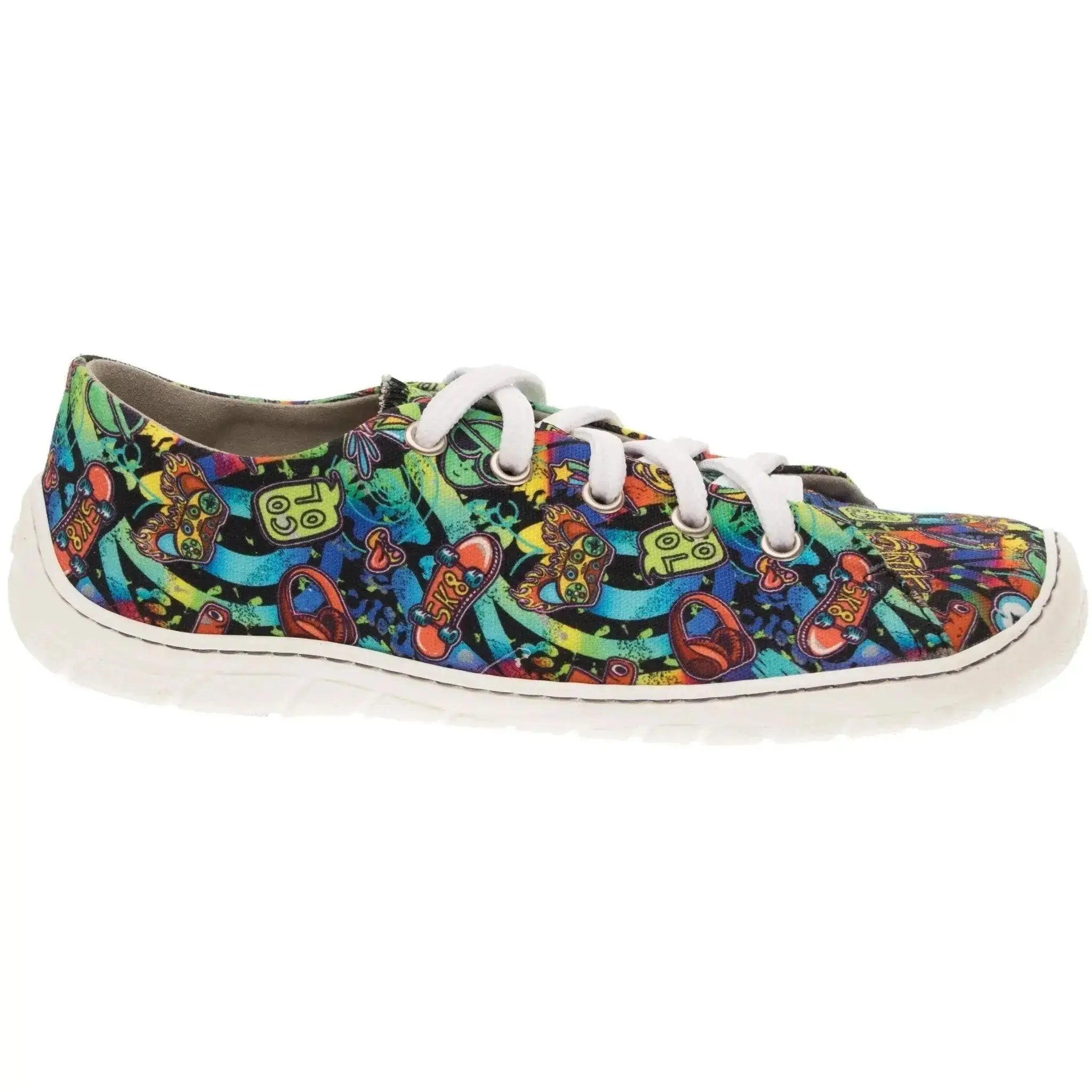 Fare Bare - Sicilky B5711431 Graffiti - Lonetas barefoot unisex azul marino con estampado de graffiti