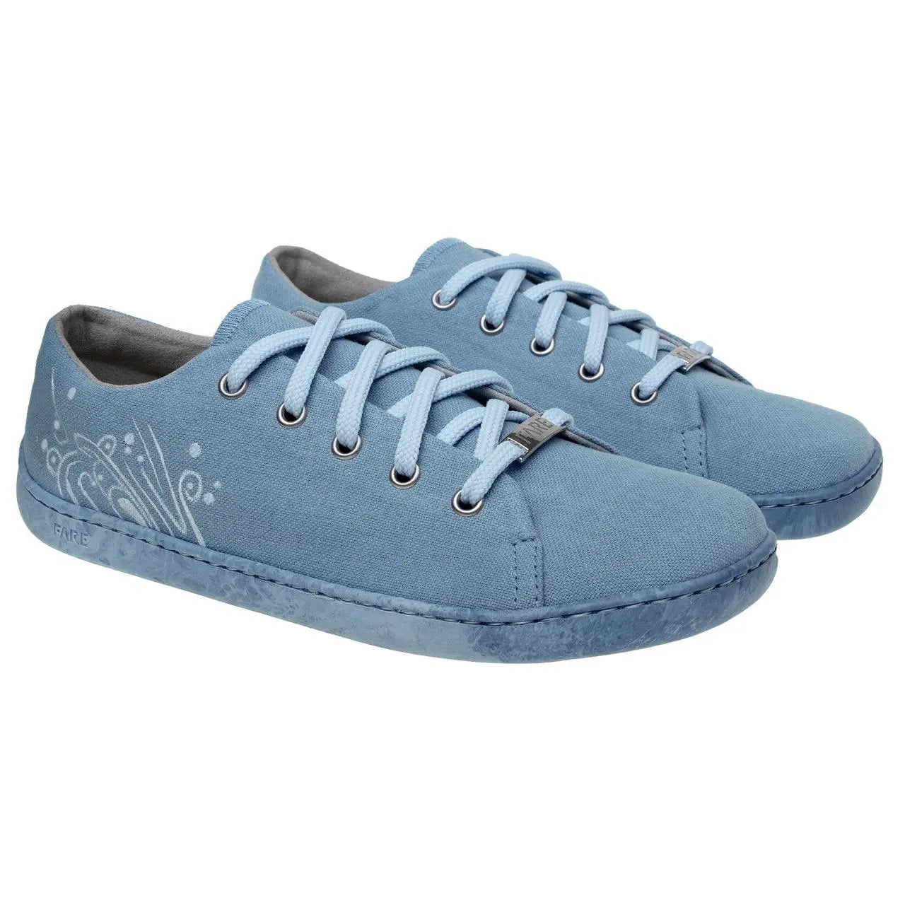 Fare Bare Sicilky Fundasty Blue - Chaussures barefoot bleues pour femme