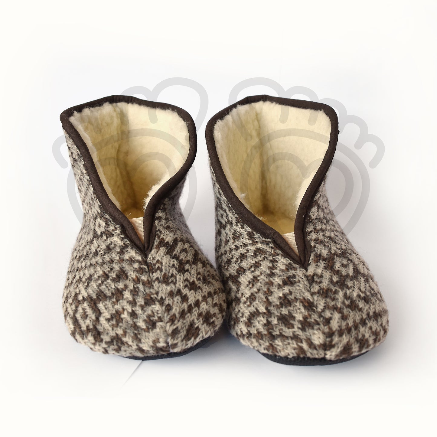 Omaking - zapatillas de casa barefoot de lana - beige