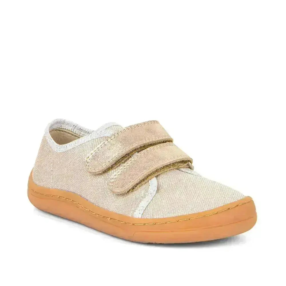 Froddo Barefoot - Barefoot Canvas Gold Shine - Chaussures plates respectueuses en toile dorée