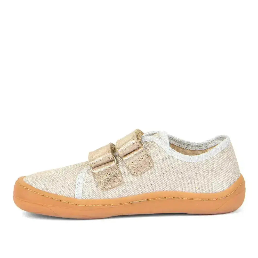 Froddo Barefoot - Barefoot Canvas Gold Shine - Lonetas barefoot infantiles doradas