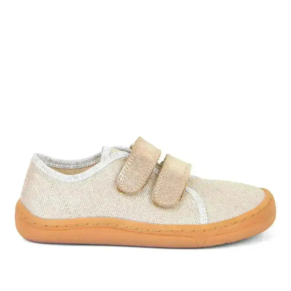Froddo Barefoot - Barefoot Canvas Gold Shine - Chaussures plates respectueuses en toile dorée