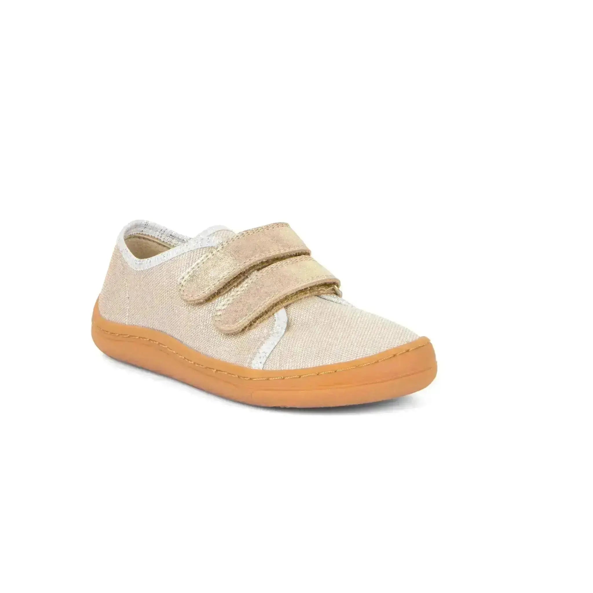 Froddo Barefoot - Barefoot Canvas Gold Shine - Chaussures plates respectueuses en toile dorée