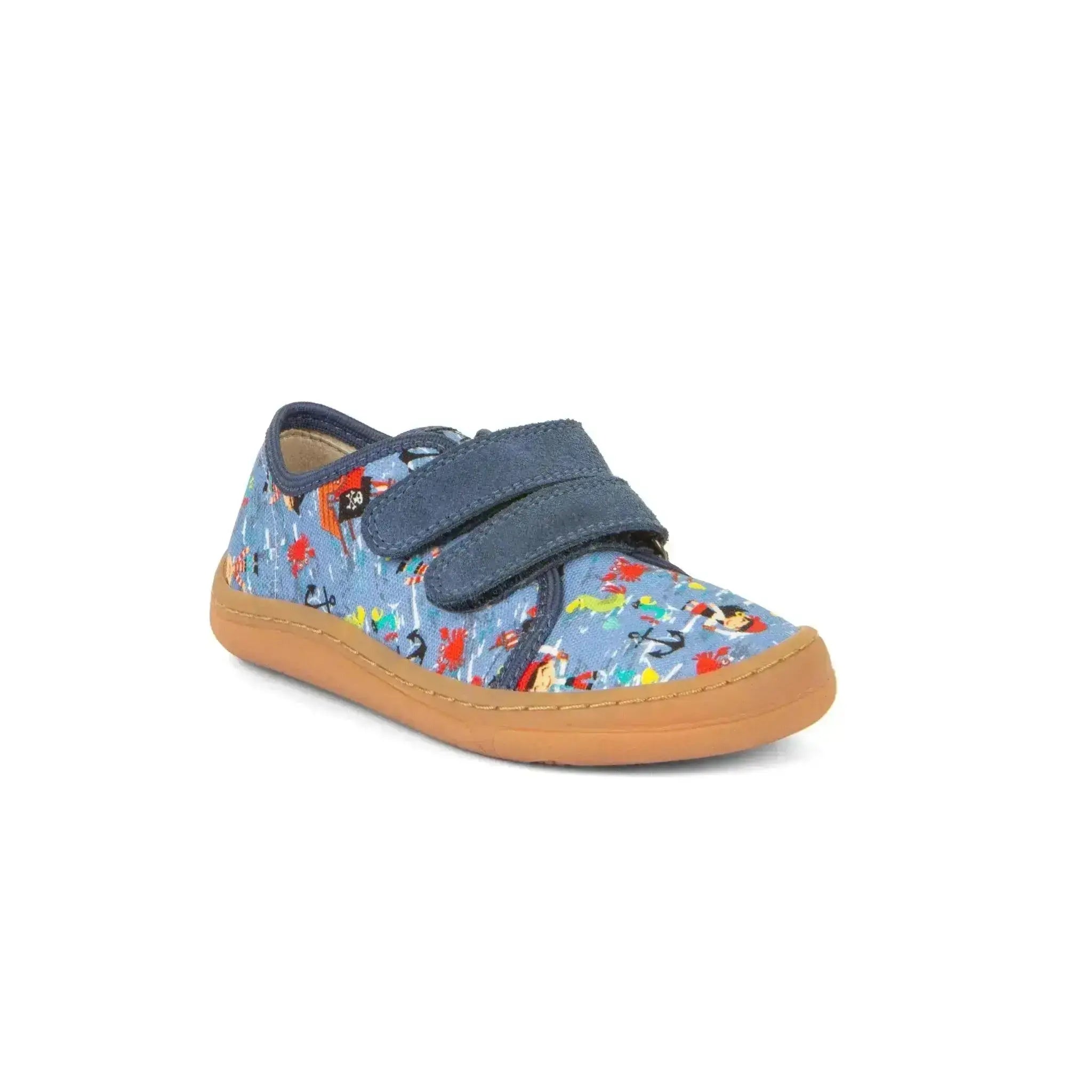 Froddo Barefoot - Chaussures minimalistes en toile Pirates - Toile respectueuse avec imprimé pirates