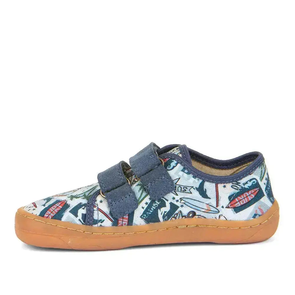 Froddo Barefoot - Barefoot Canvas Surf - Lonetas infantiles con estampado de surf