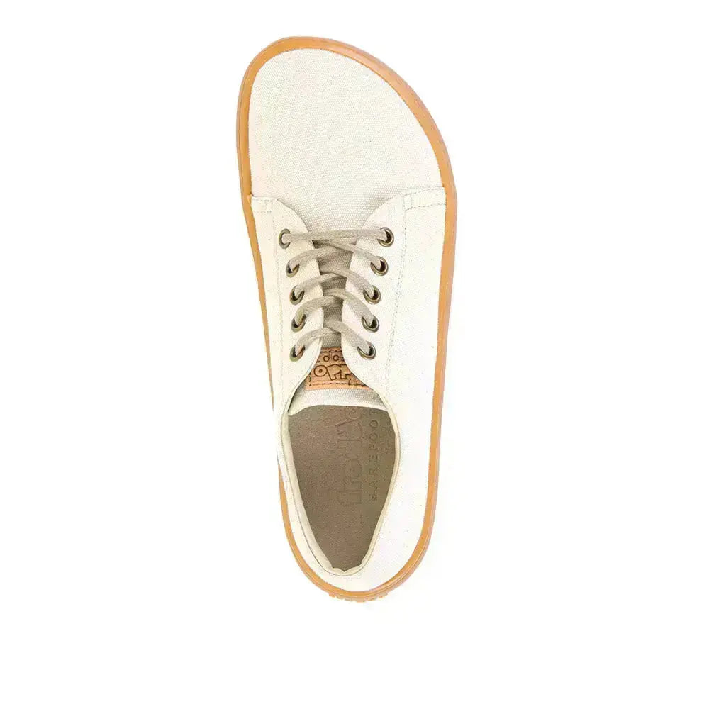 Froddo Barefoot - Botaniq Laces White - Lonetas barefoot de cordones para mujer blancas