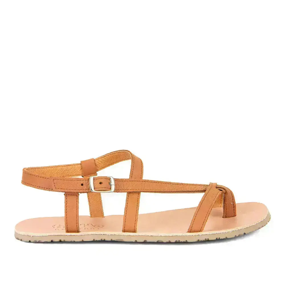 Froddo Barefoot - Flexy W Cognac - Sandalias barefoot de dedo marrones para mujer