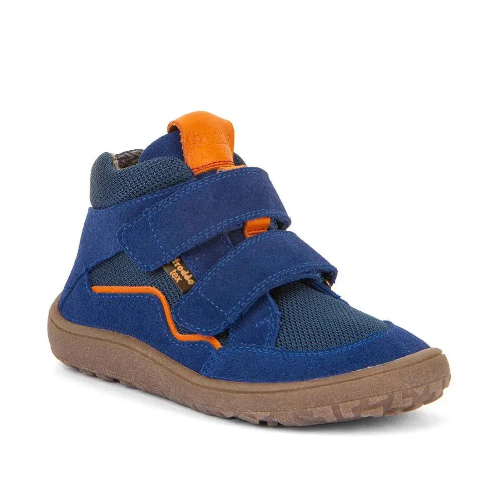 Froddo Barefoot - Tex Autumn Blue Electric - Botines Barefoot Infantiles Resistentes al agua azul eléctrico