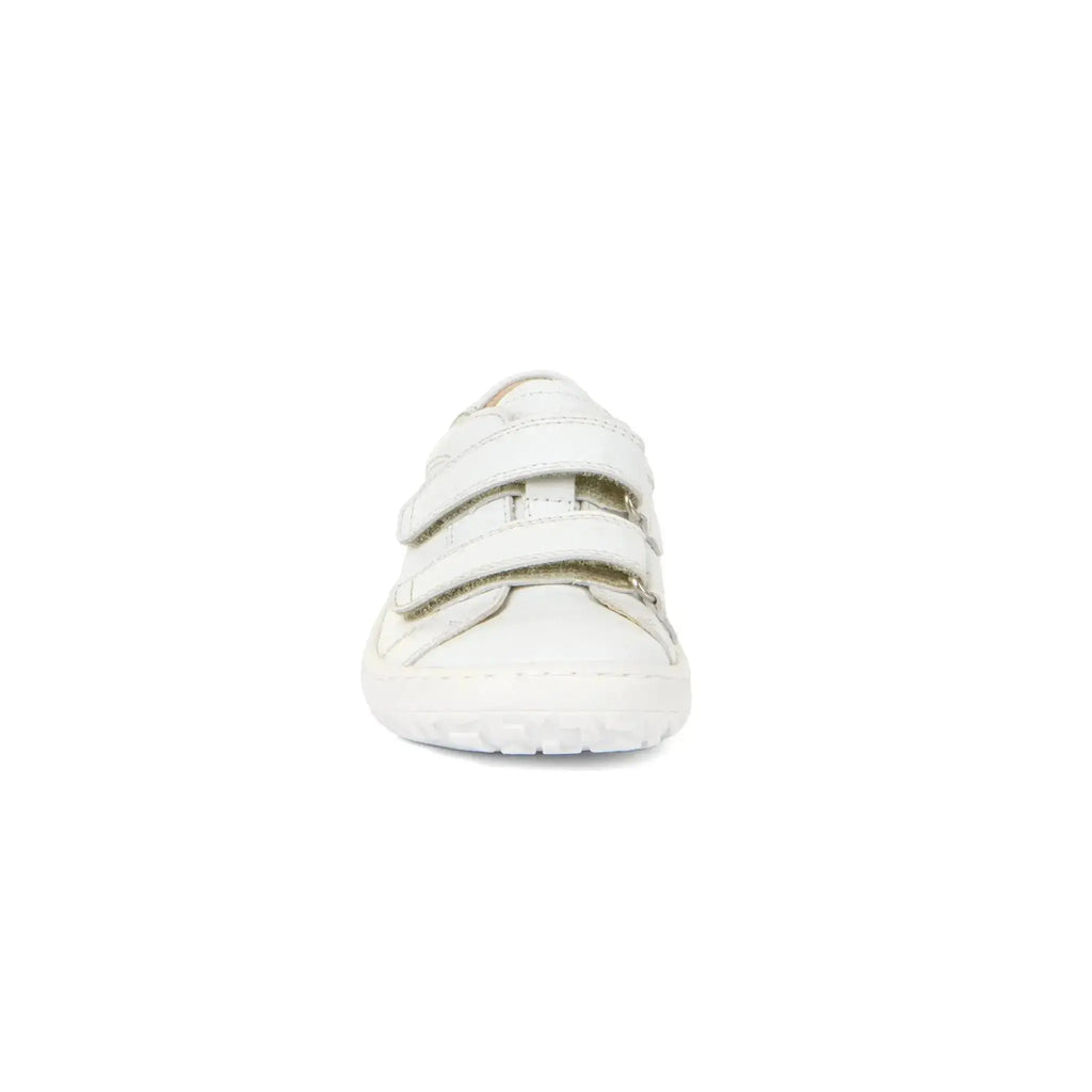 Froddo Barefoot - Zapatillas barefoot colegiales infantiles blancas