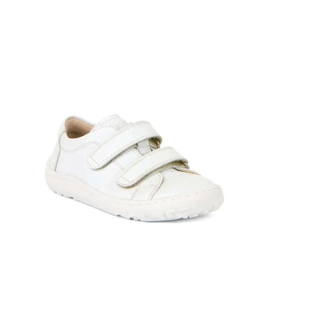 Froddo Barefoot - Zapatillas barefoot colegiales infantiles blancas