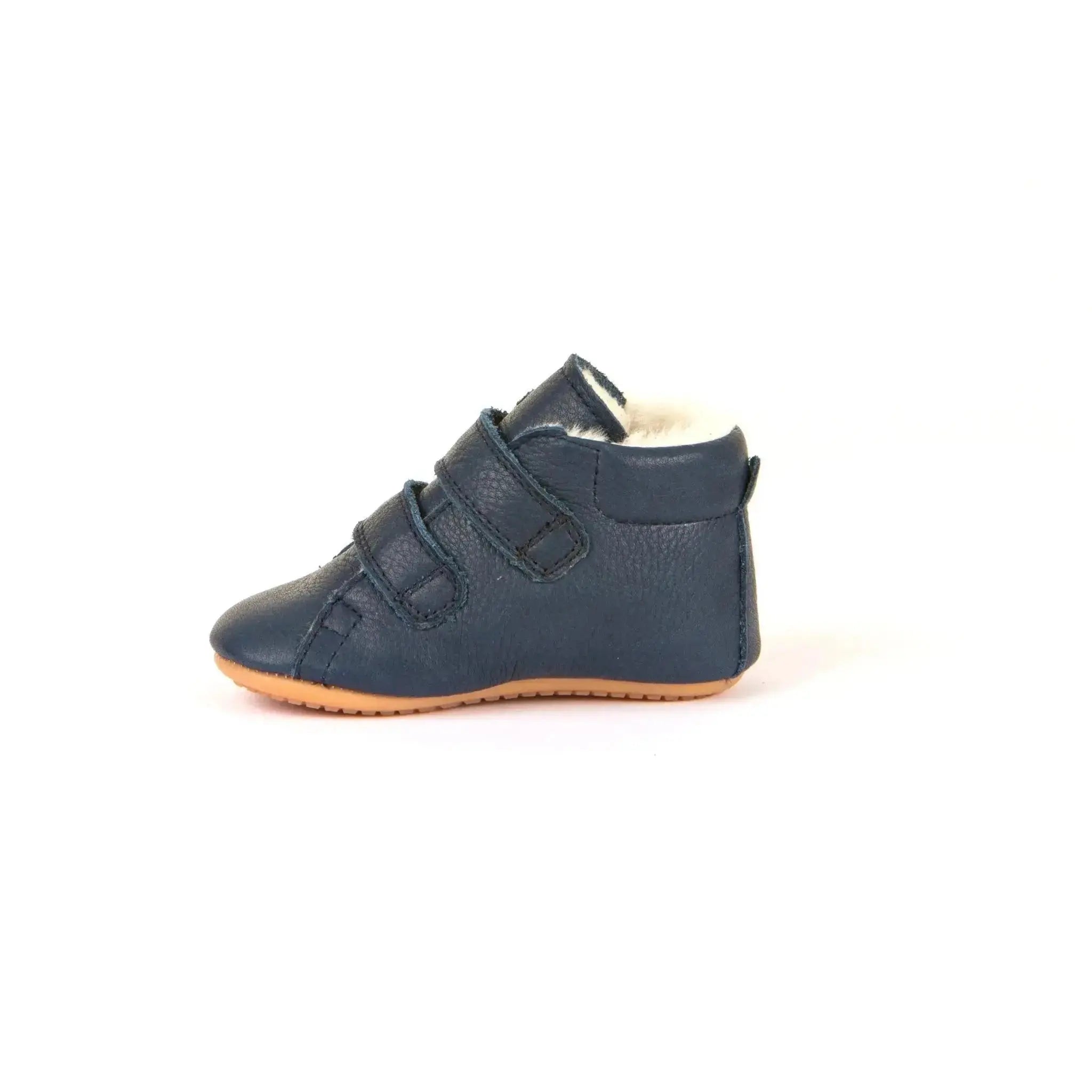 Froddo Prewalker Navy - botitas respetuosas de primeros pasos con borreguito
