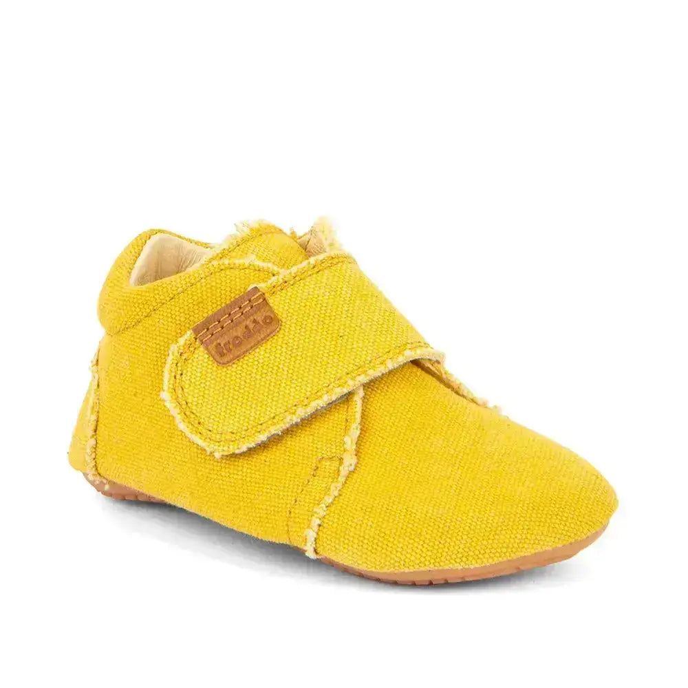 Froddo Prewalkers - Lonetas respetuosas para primeros pasos amarillo
