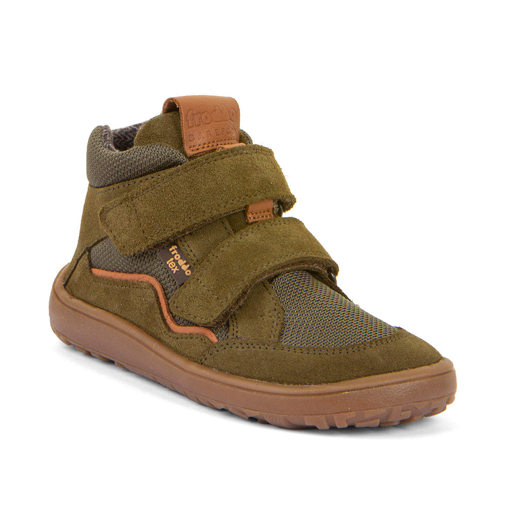Froddo Barefoot - Tex Autumn Olive - Water Resistant Ankle Boots