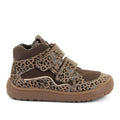 Froddo Barefoot Tex Autumn Beige+- Botines barefoot otoñales resistentes al agua marrones con estampado animal