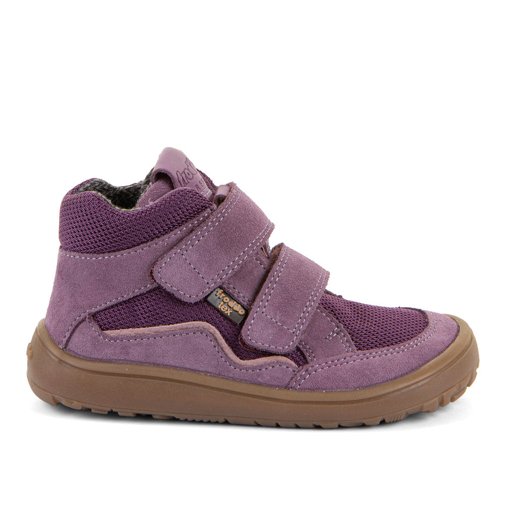Froddo Barefoot Tex Autumn Grape Wine - Botines barefoot otoñales resistentes al agua morados