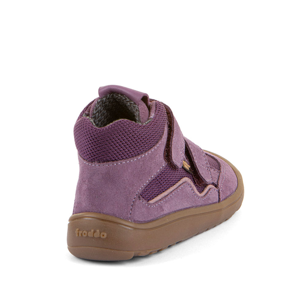 Froddo Barefoot Tex Autumn Grape Wine - Botines barefoot otoñales resistentes al agua morados
