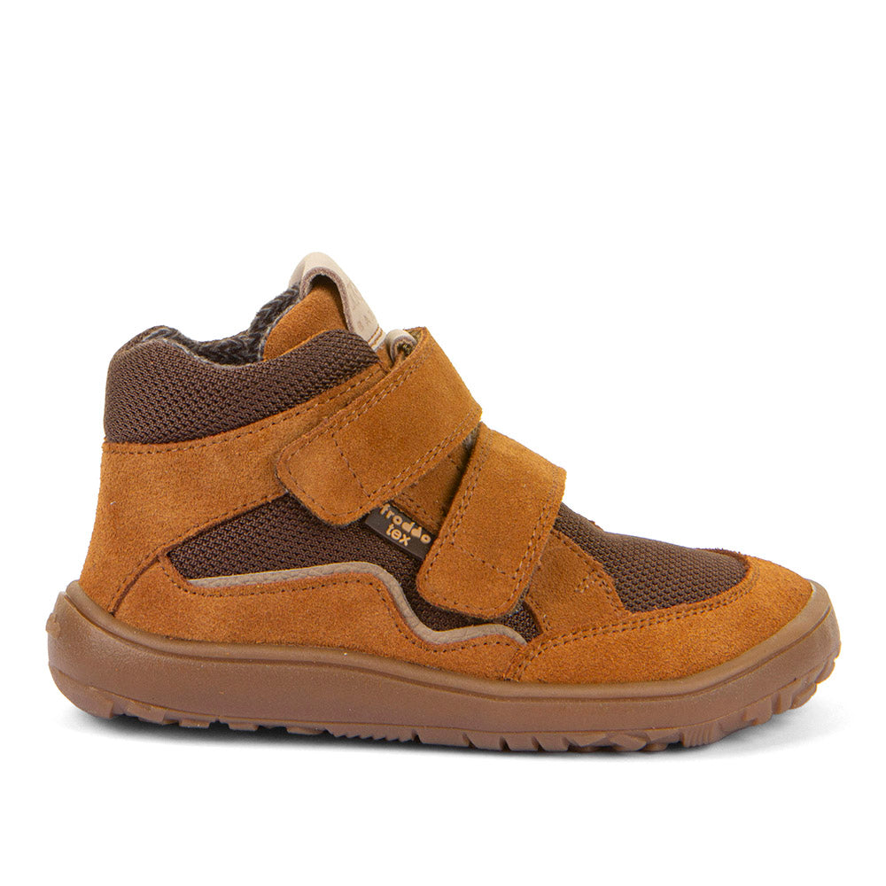 Froddo Barefoot Tex Autumn Cognac - Botines barefoot otoñales resistentes al agua marrones