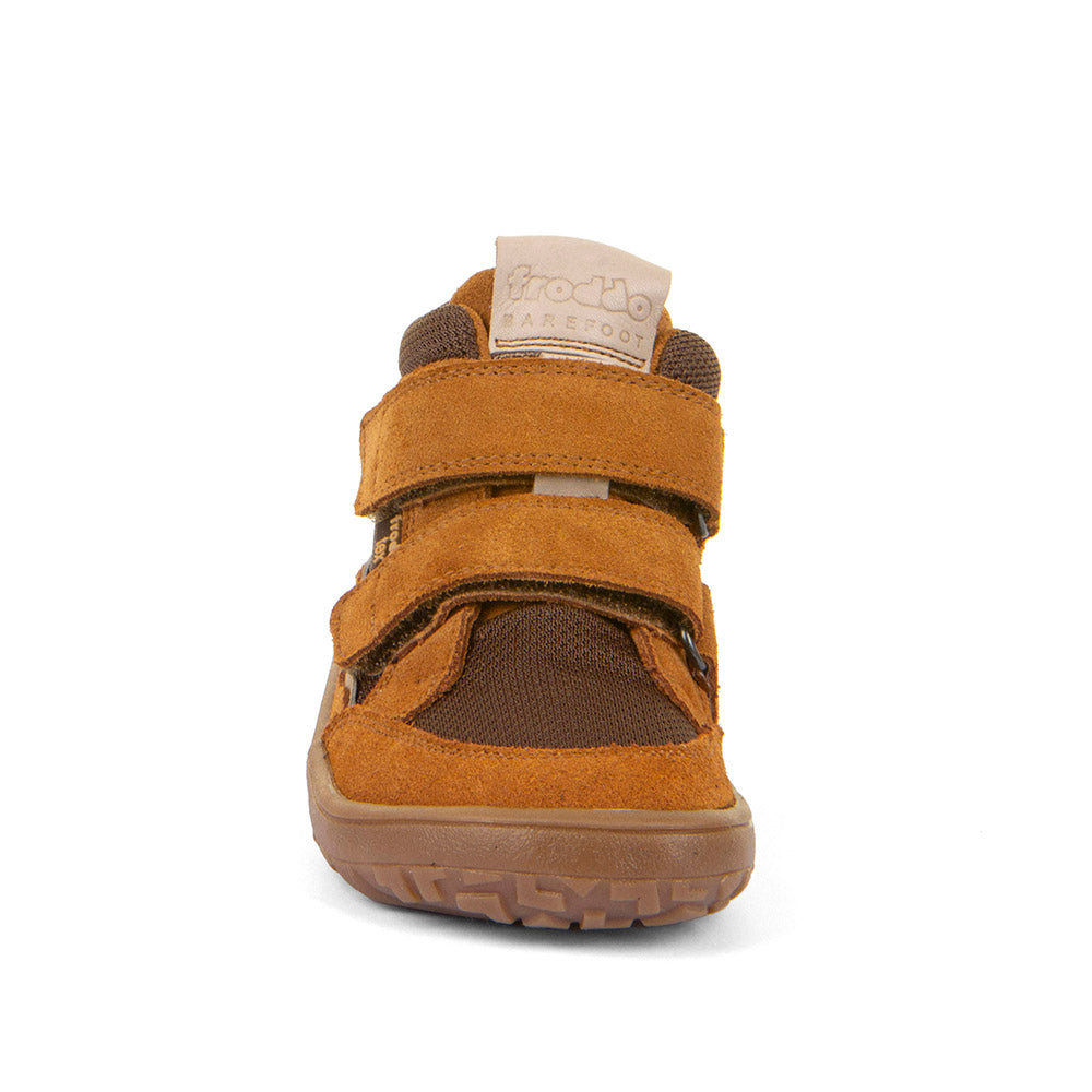 Froddo Barefoot Tex Autumn Cognac - Botines barefoot otoñales resistentes al agua marrones