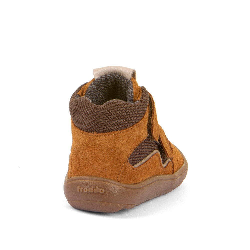 Froddo Barefoot Tex Autumn Cognac - Botines barefoot otoñales resistentes al agua marrones
