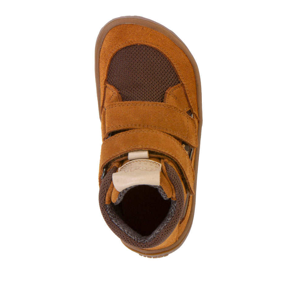 Froddo Barefoot Tex Autumn Cognac - Botines barefoot otoñales resistentes al agua marrones