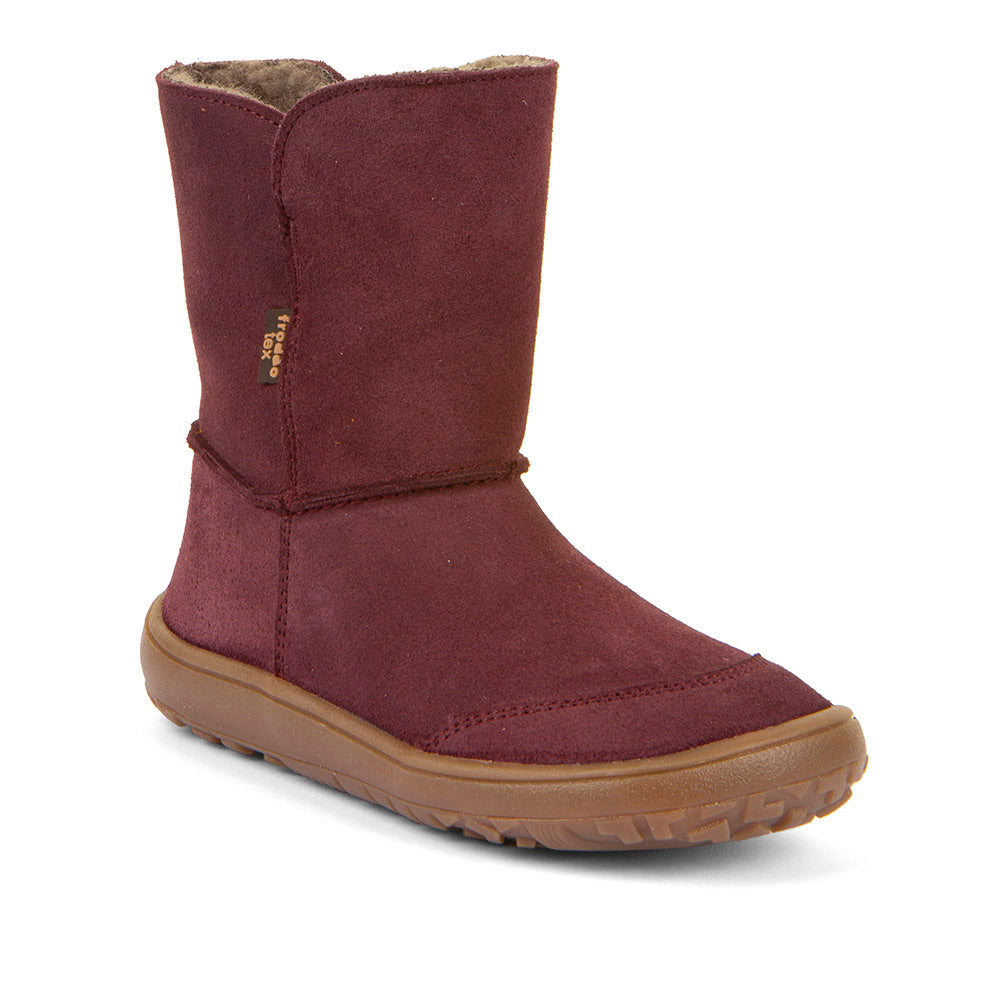 Froddo Barefoot Tex Suede Bordeaux - Botas australianas barefoot para mujer burdeos