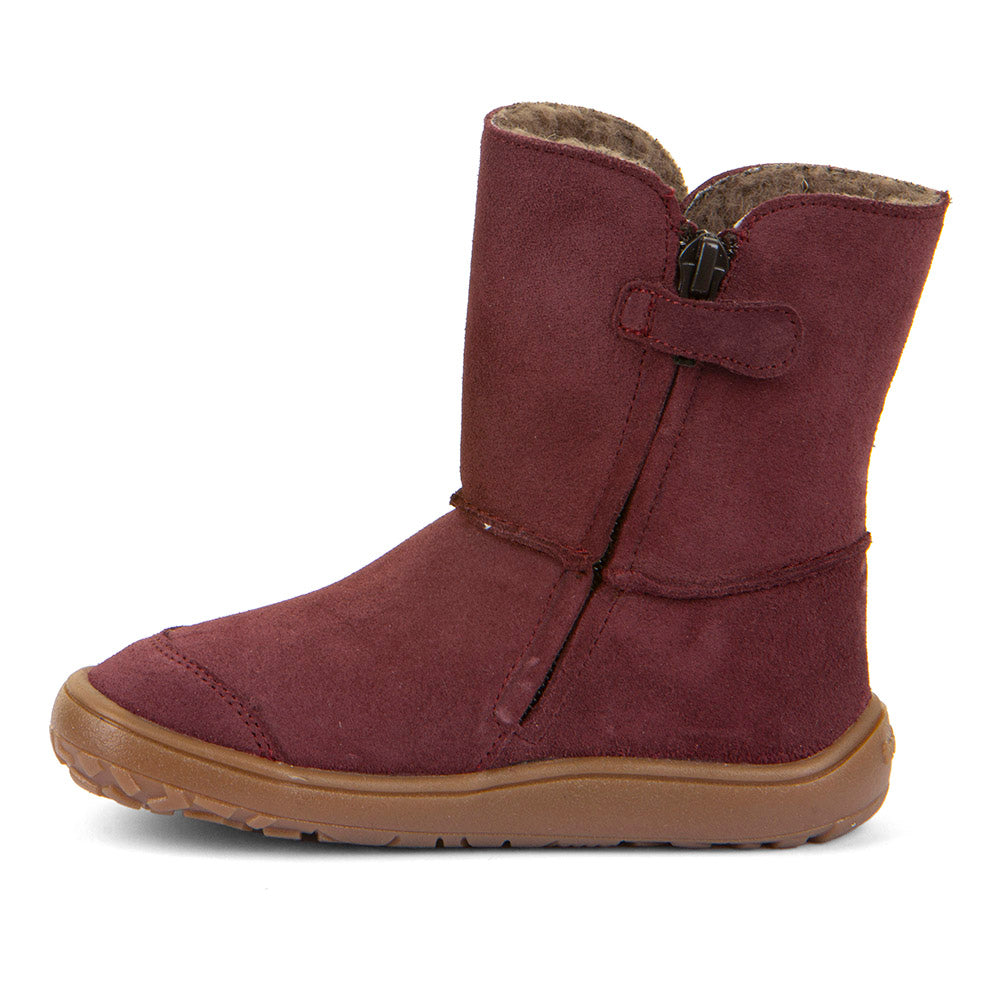 Froddo Barefoot Tex Suede Bordeaux - Botas australianas barefoot para mujer burdeos