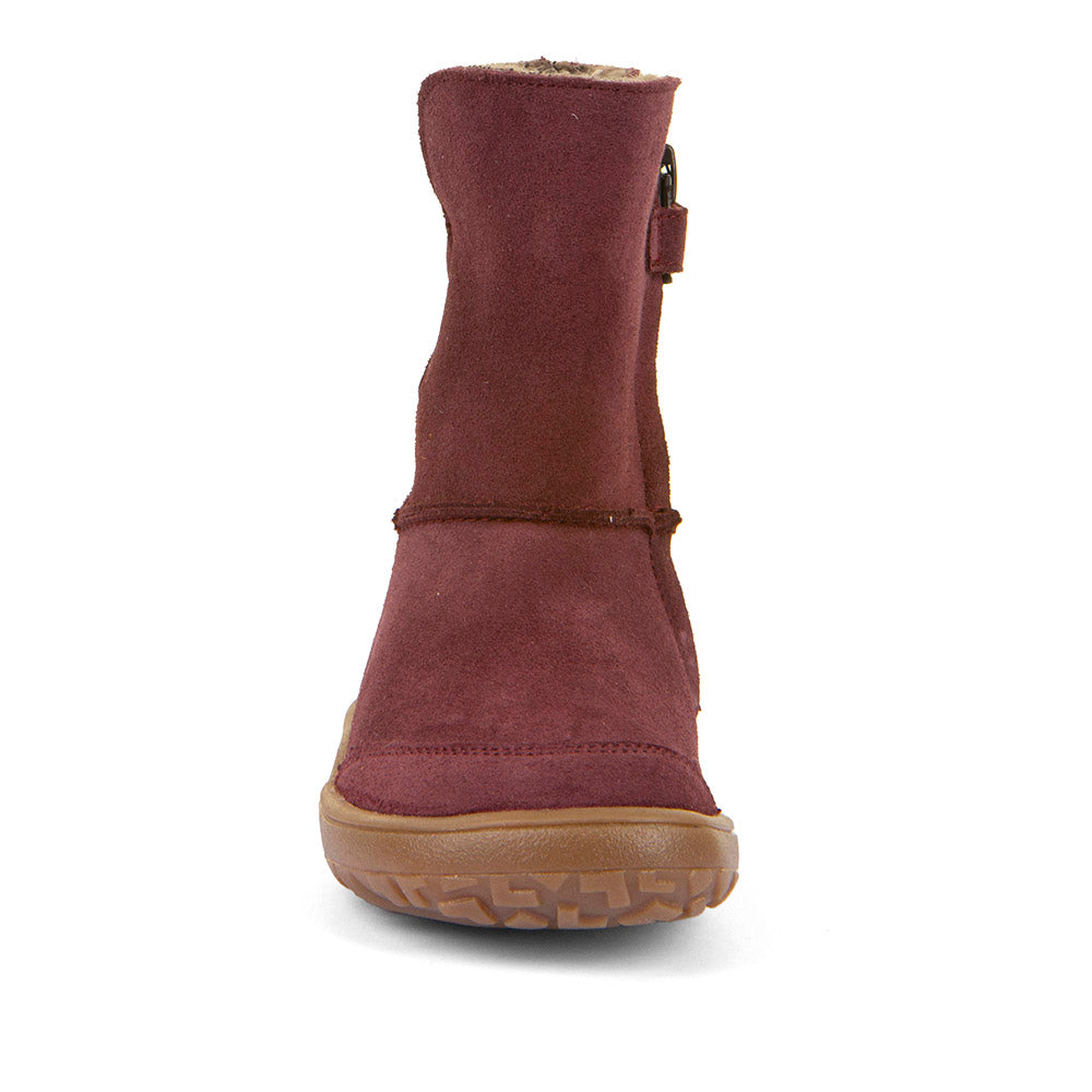 Froddo Barefoot Tex Suede Bordeaux - Botas australianas barefoot para mujer burdeos