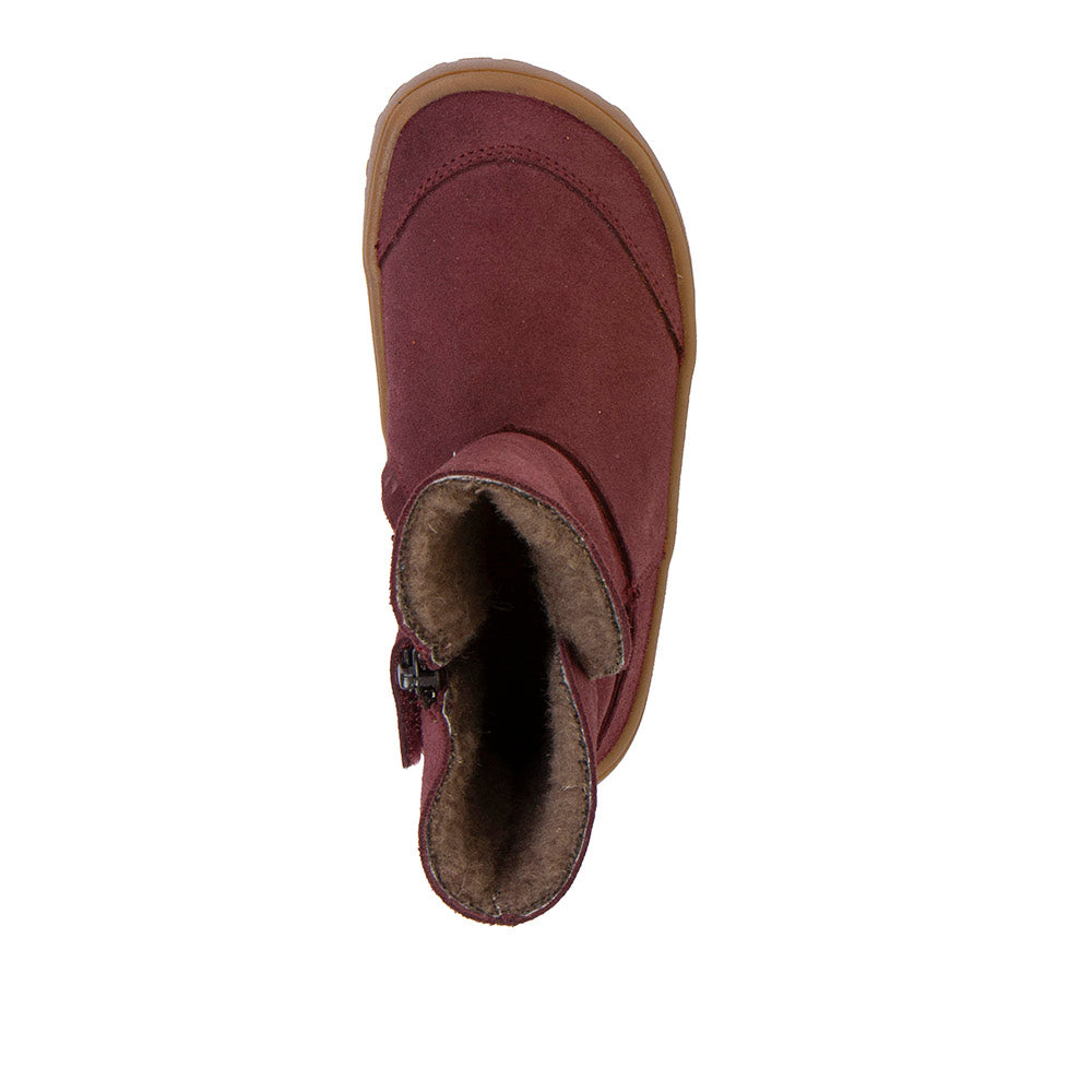 Froddo Barefoot Tex Suede Bordeaux - Botas australianas barefoot para mujer burdeos