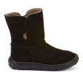 Froddo Barefoot Tex Suede Black - Botas australianas barefoot para mujer negras