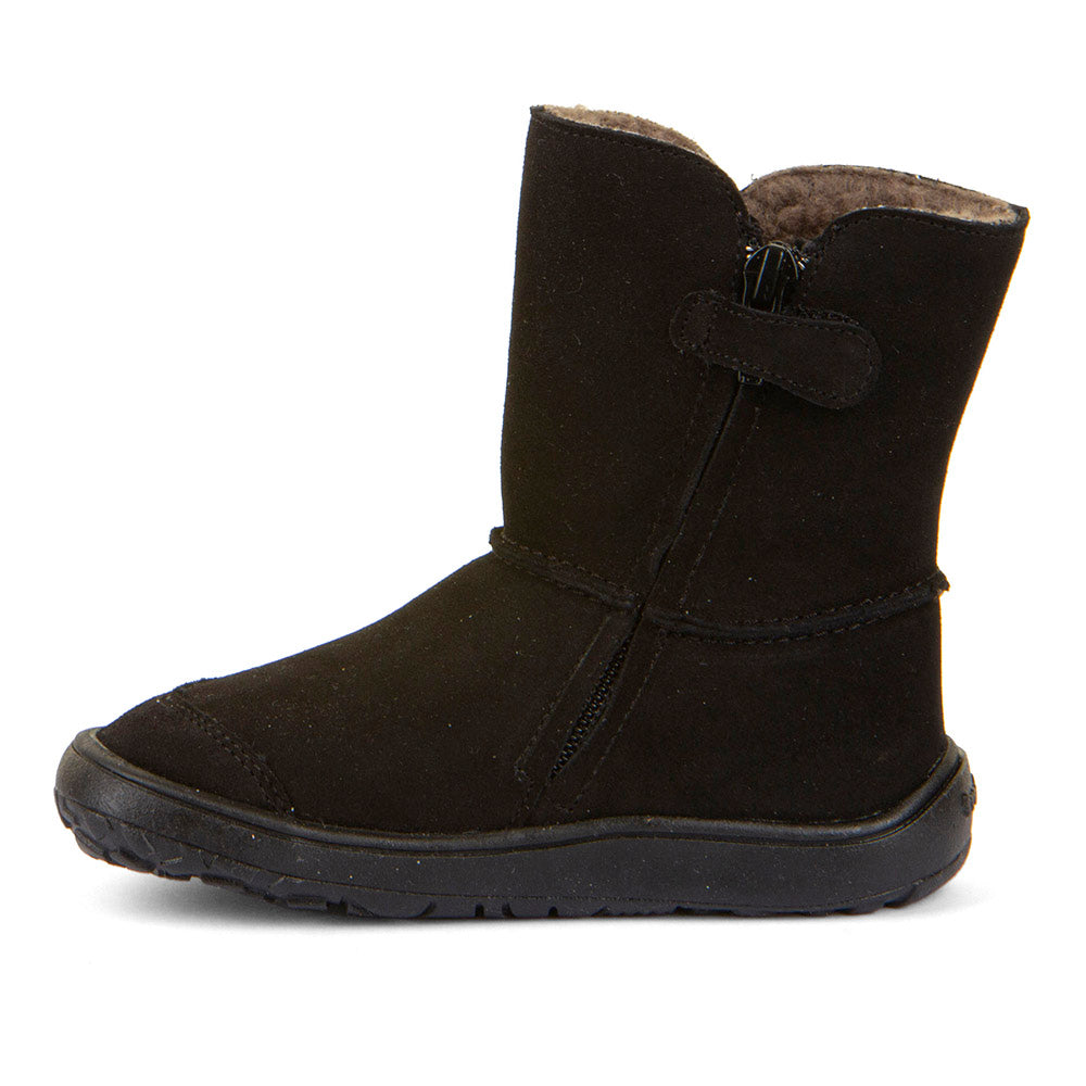 Froddo Barefoot Tex Suede Black - Botas australianas barefoot para mujer negras