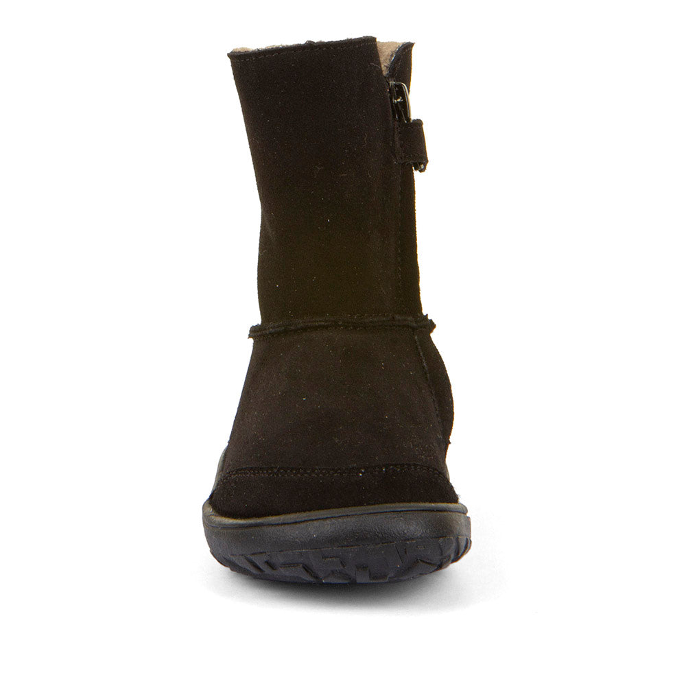 Froddo Barefoot Tex Suede Black - Botas australianas barefoot para mujer negras