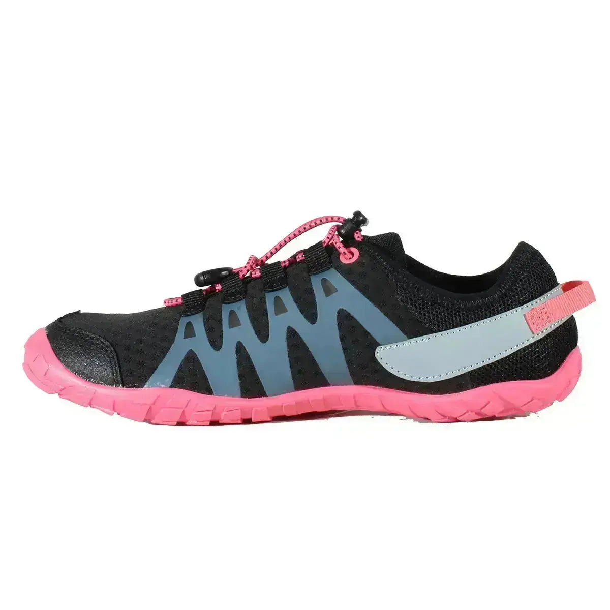 HI-Tec - Abyss Lady Negro/Fresa - zapatillas barefoot de senderismo para mujer