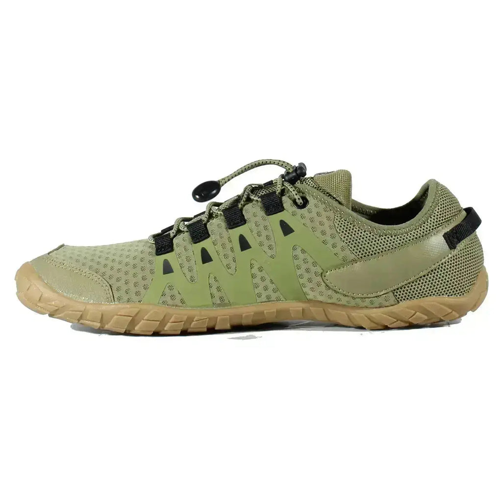 HI-Tec - Abyss Man Khaki - zapatillas barefoot ligeras para trekking y outdoor