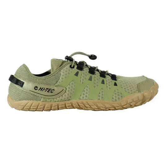 HI-Tec - Abyss Man Khaki - zapatillas barefoot ligeras para trekking y outdoor